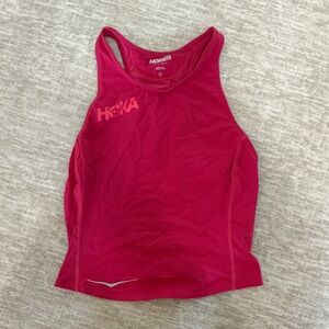 Hot pink HOKA crop top